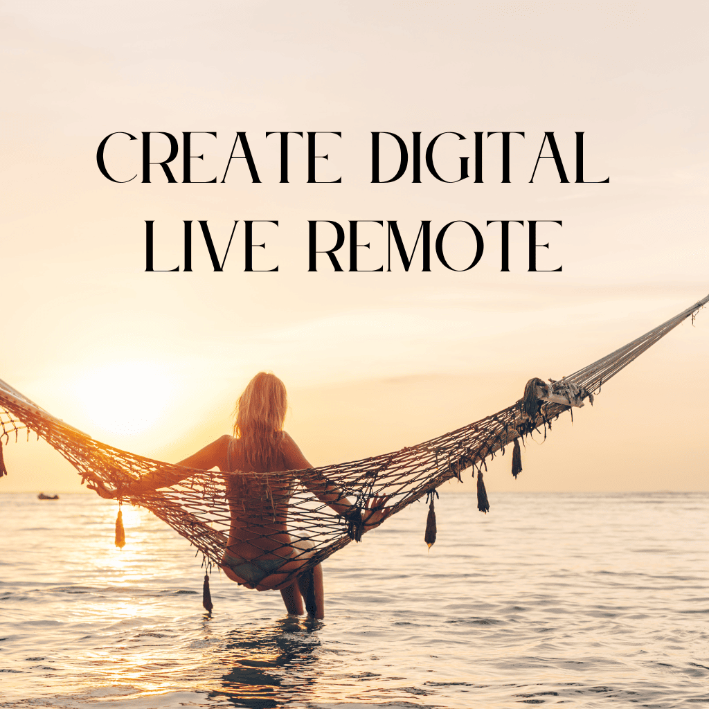 Create digital products and travel full time